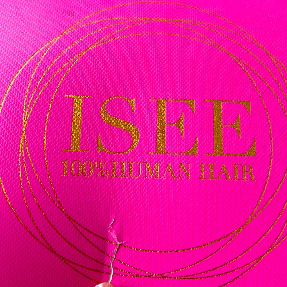 ISEE Wear Go Highlight Brown Color Kinky Curly Glueless Wig